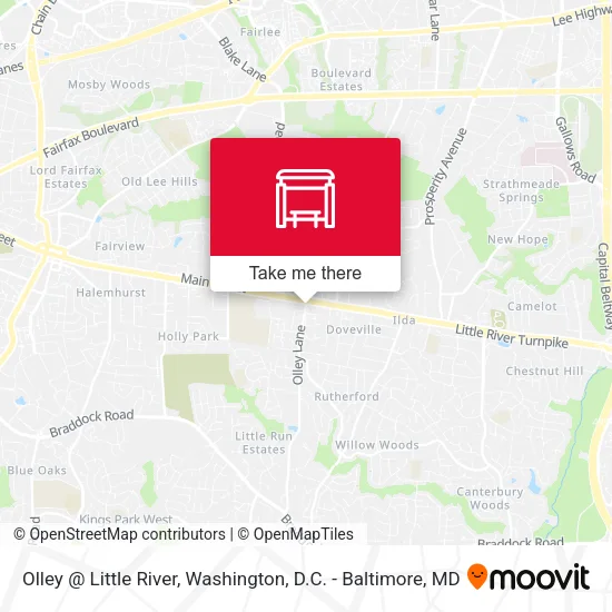 Olley @ Little River map