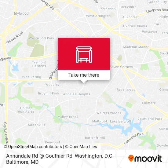 Annandale Rd @ Gouthier Rd map