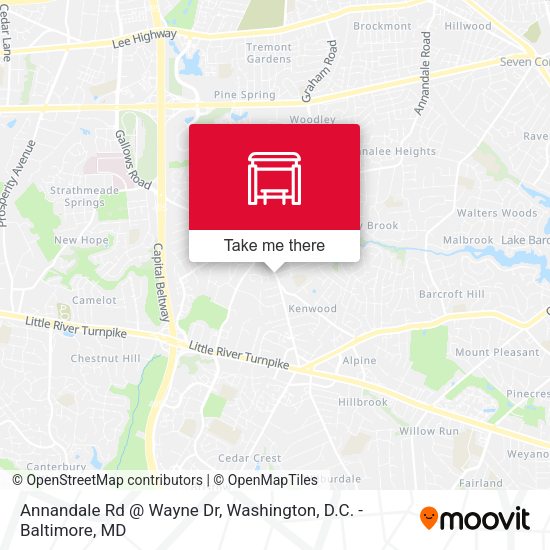 Mapa de Annandale Rd @ Wayne Dr