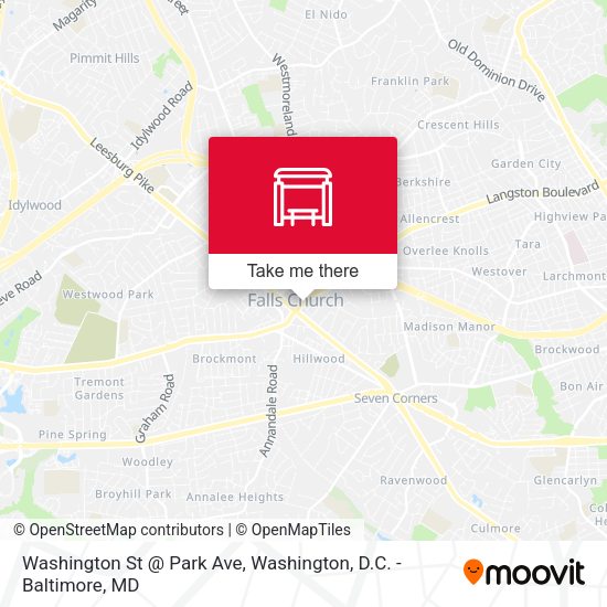Washington St @ Park Ave map