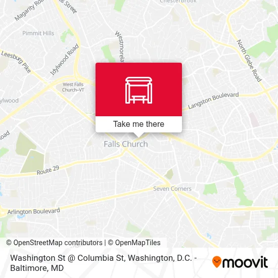 Washington St @ Columbia St map