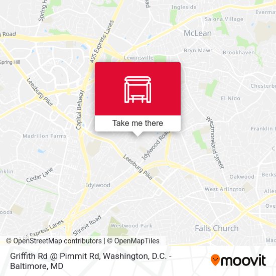 Mapa de Griffith Rd @ Pimmit Rd