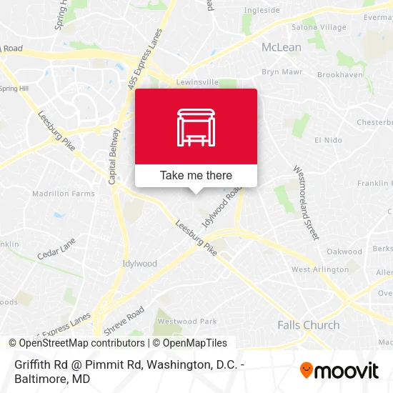 Griffith Rd @ Pimmit Rd map