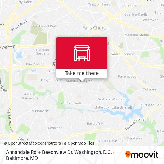 Annandale Rd + Beechview Dr map