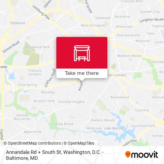 Annandale Rd + South St map