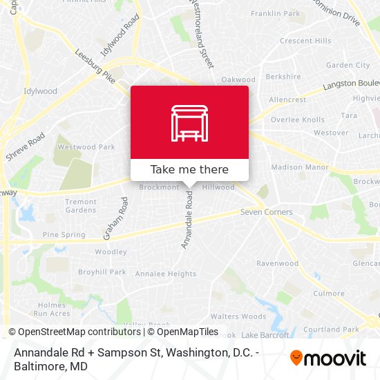Annandale Rd + Sampson St map