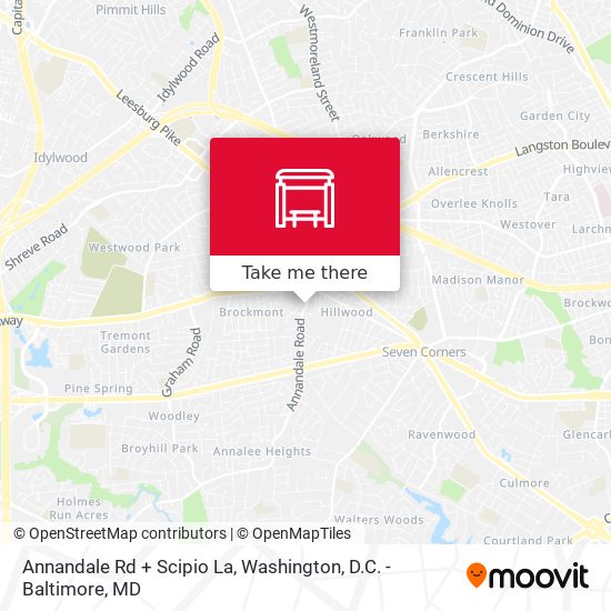 Mapa de Annandale Rd + Scipio La