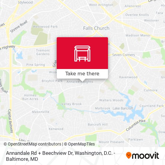 Annandale Rd + Beechview Dr map