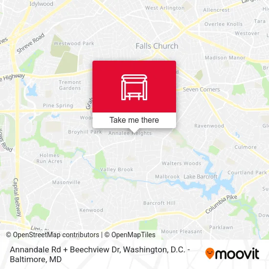 Mapa de Annandale Rd + Beechview Dr
