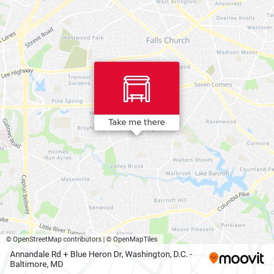 Annandale Rd + Blue Heron Dr map