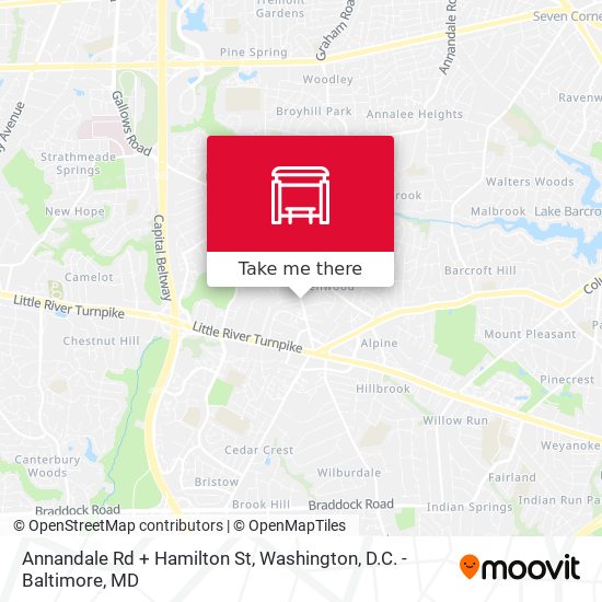 Annandale Rd + Hamilton St map