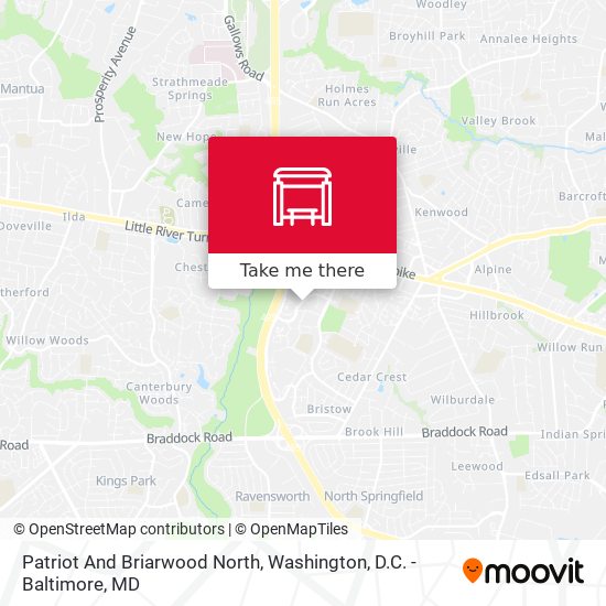 Patriot And Briarwood North map