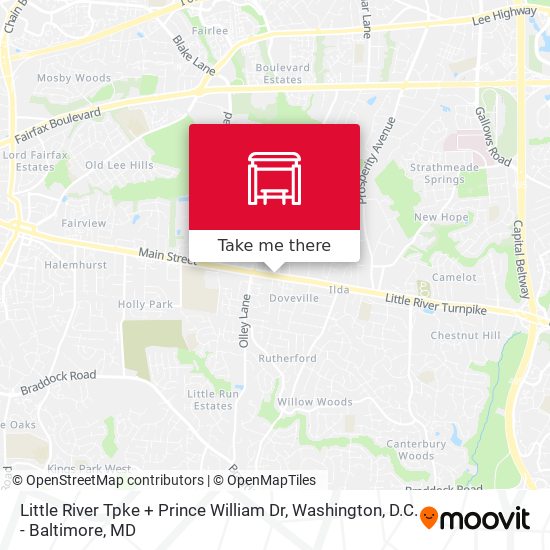 Mapa de Little River Tpke + Prince William Dr