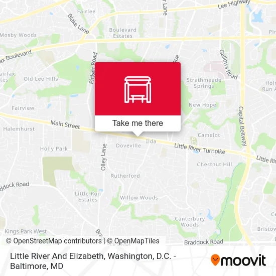 Little River And Elizabeth map