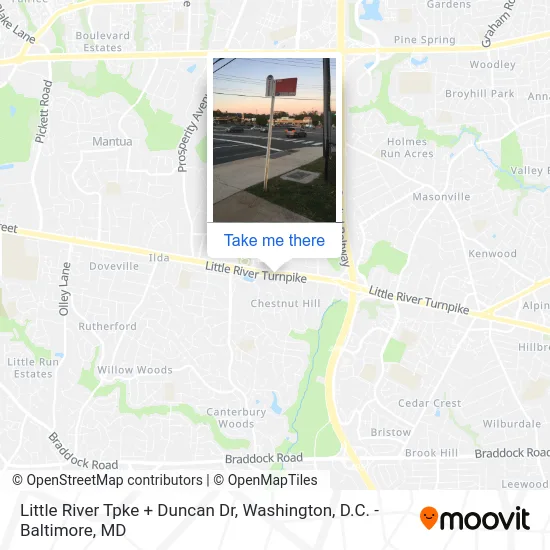 Little River Tpke + Duncan Dr map
