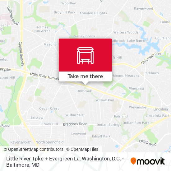 Mapa de Little River Tpke + Evergreen La