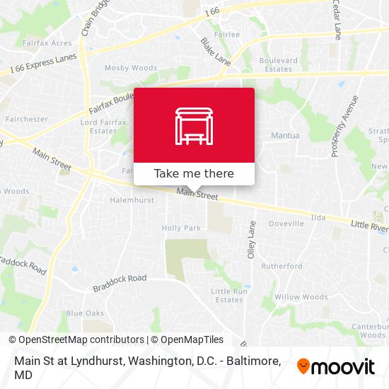 Main St at Lyndhurst map
