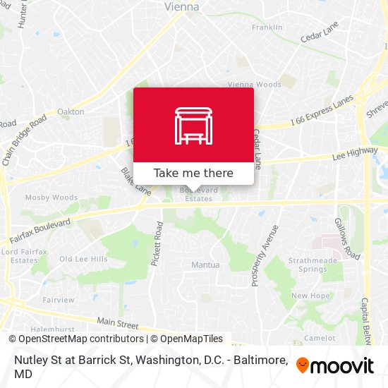 Nutley St at Barrick St map