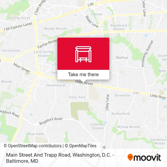 Main Street And Trapp Road map