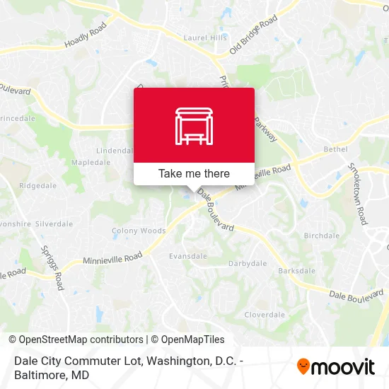 Dale City Commuter Lot map