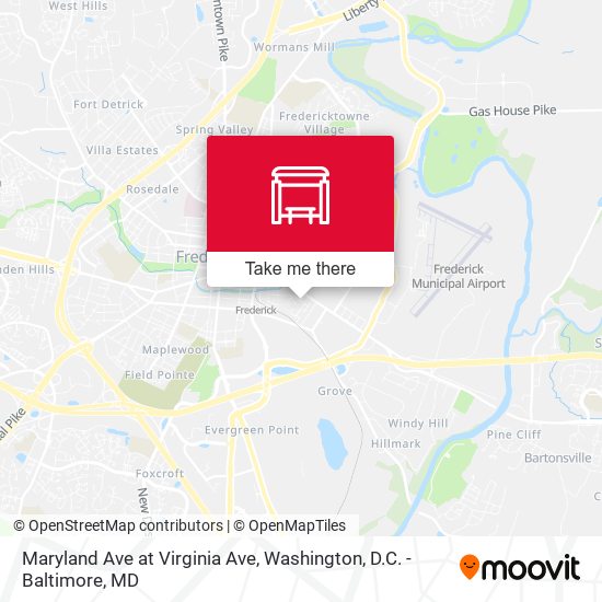 Maryland Ave at Virginia Ave map