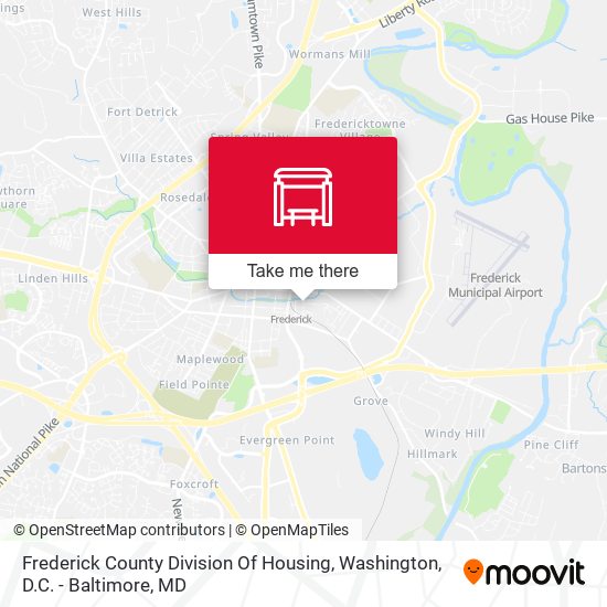 Mapa de Frederick County Division Of Housing