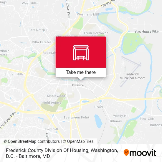 Frederick County Division Of Housing map