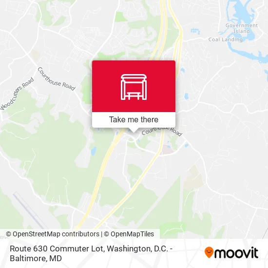 Route 630 Commuter Lot map