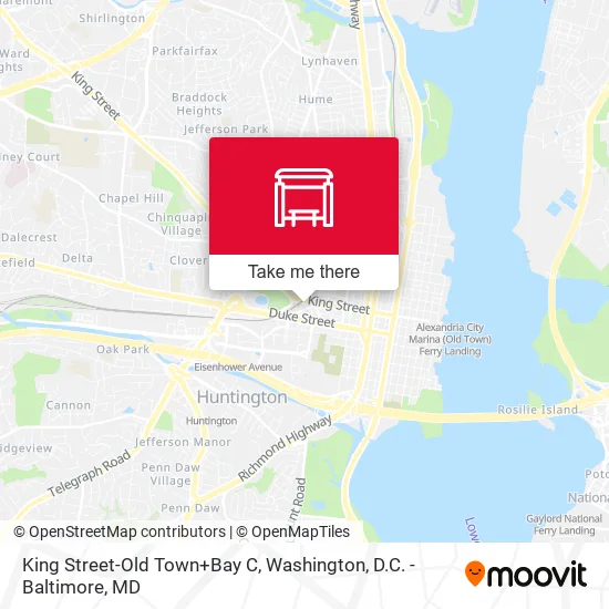 Mapa de King Street-Old Town+Bay C