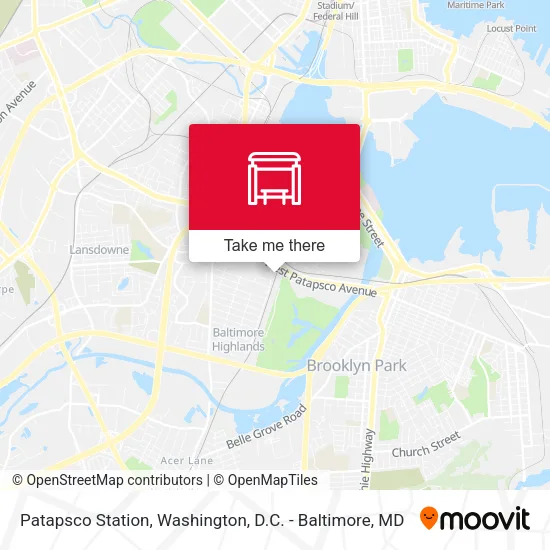 Mapa de Patapsco Station