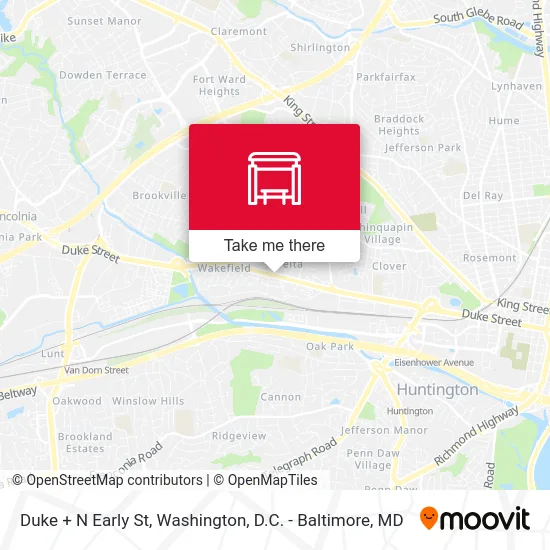 Duke + N Early St map