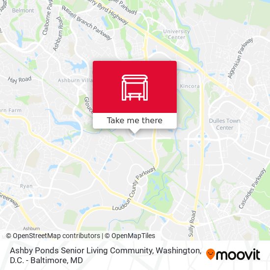 Ashby Ponds Senior Living Community map