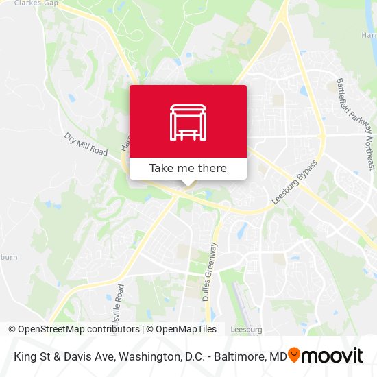 King St & Davis Ave map