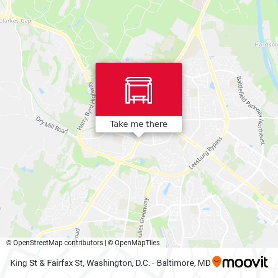 Mapa de King St & Fairfax St