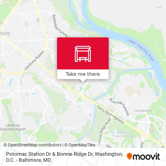 Potomac Station Dr & Bonnie Ridge Dr map