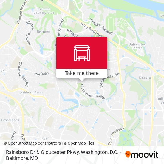 Rainsboro Dr & Gloucester Pkwy map