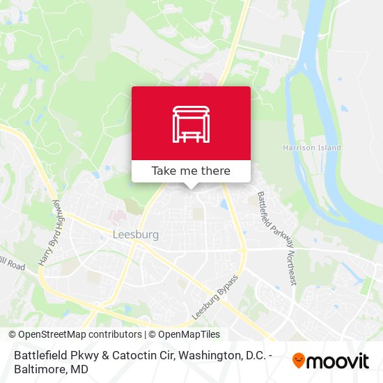 Battlefield Pkwy & Catoctin Cir map