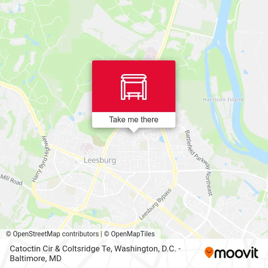 Catoctin Cir & Coltsridge Te map