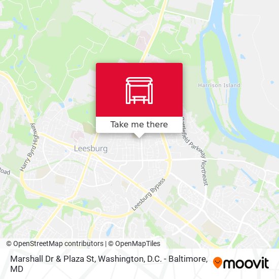 Marshall Dr & Plaza St map