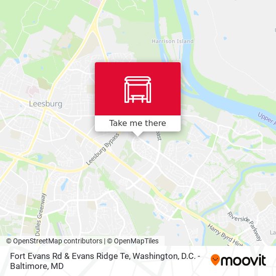 Mapa de Fort Evans Rd & Evans Ridge Te