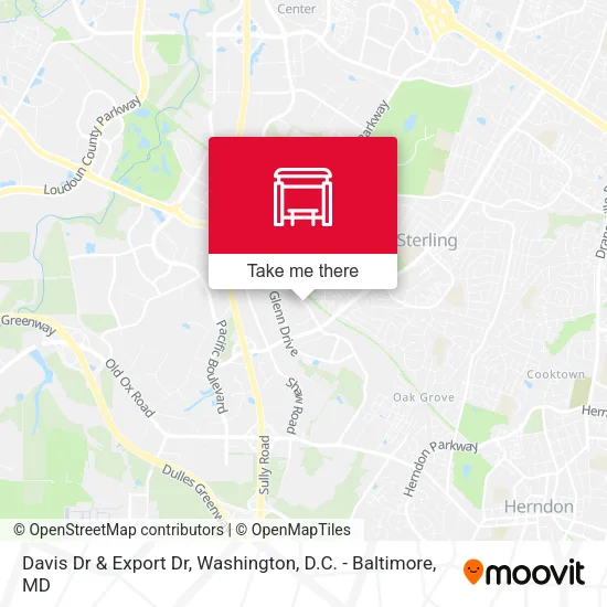 Davis Dr & Export Dr map