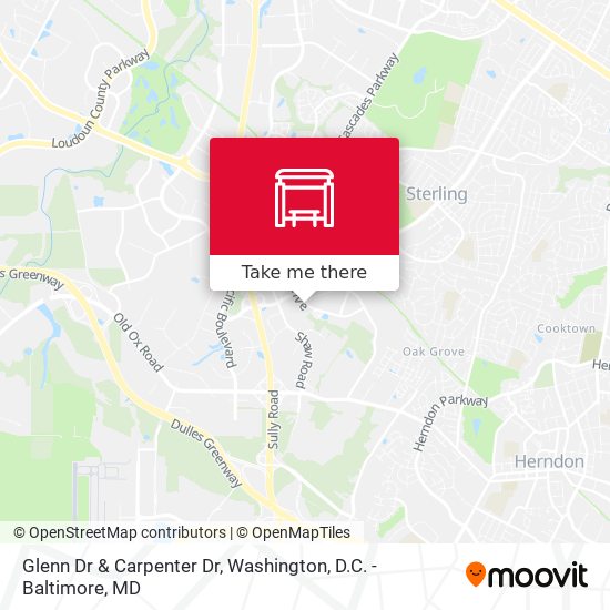 Glenn Dr & Carpenter Dr map