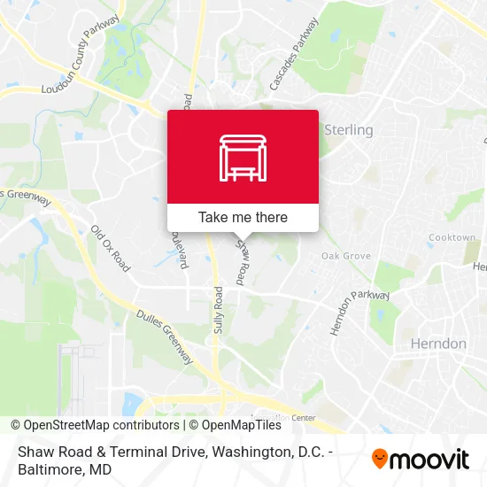 Shaw Road & Terminal Drive map