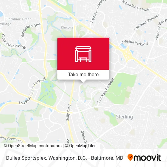 Dulles Sportsplex map