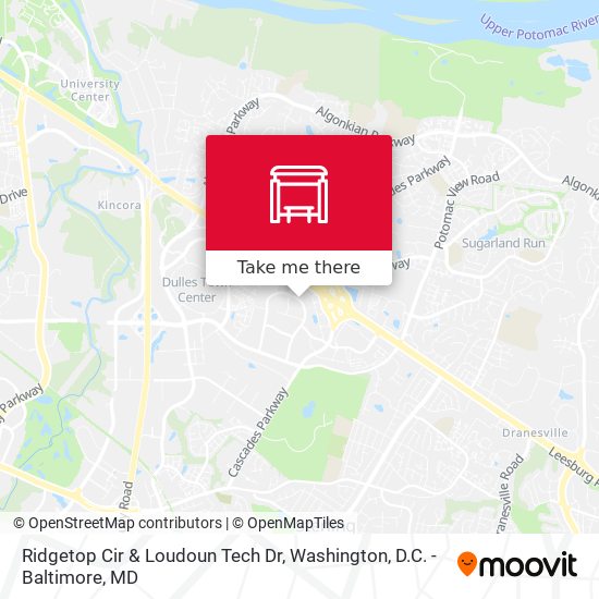 Ridgetop Cir & Loudoun Tech Dr map