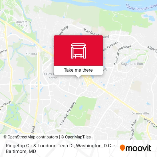 Ridgetop Cir & Loudoun Tech Dr map