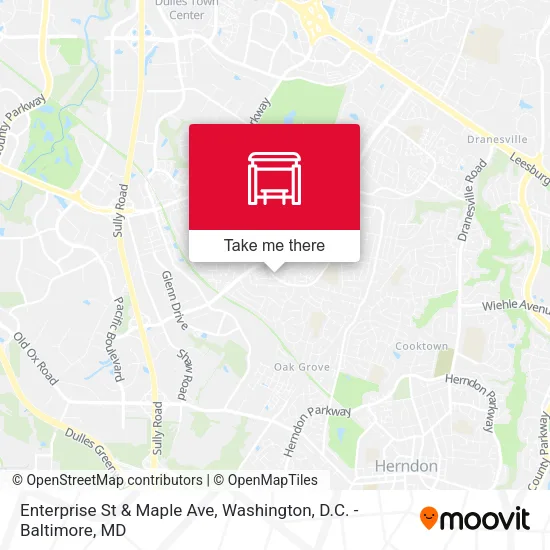 Enterprise St & Maple Ave map
