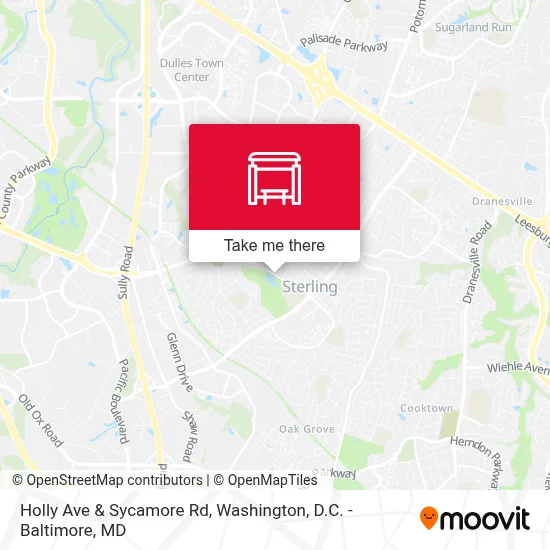Holly Ave & Sycamore Rd map
