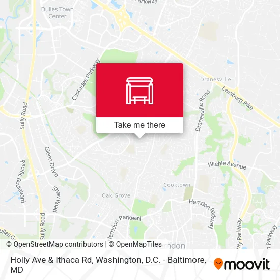 Holly Ave & Ithaca Rd map