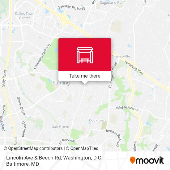 Lincoln Ave & Beech Rd map